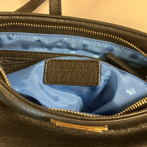 Small Black Leather JUICY COUTURE Crossbody Bag - Picture 4 of 4